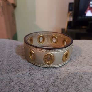 Coach Gold Leather Bracelet